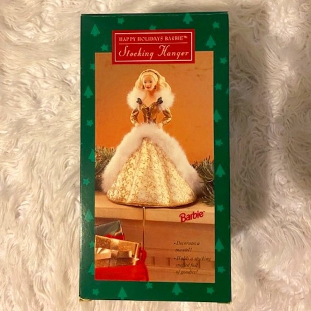 Barbie Happy Holidays Barbie - Stocking Hanger 1995